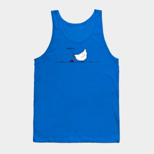 Confused chicken with Easter egg Tank Top